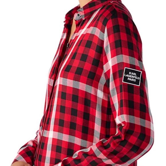 Karl Lagerfeld Paris Button Down Shirt - Picture 4 of 7